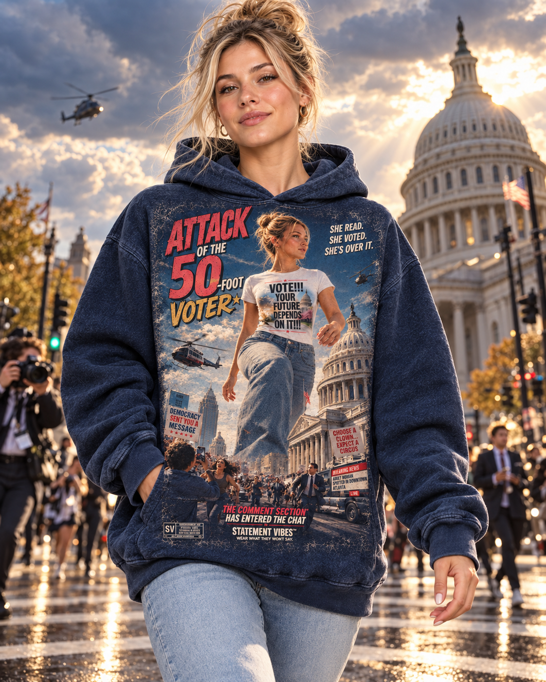 ATTACK OF THE 50-FOOT VOTER™ Hoodie