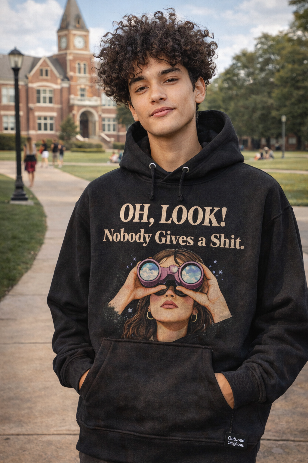 “OH, LOOK! Nobody Gives a Shit.” Hoodie