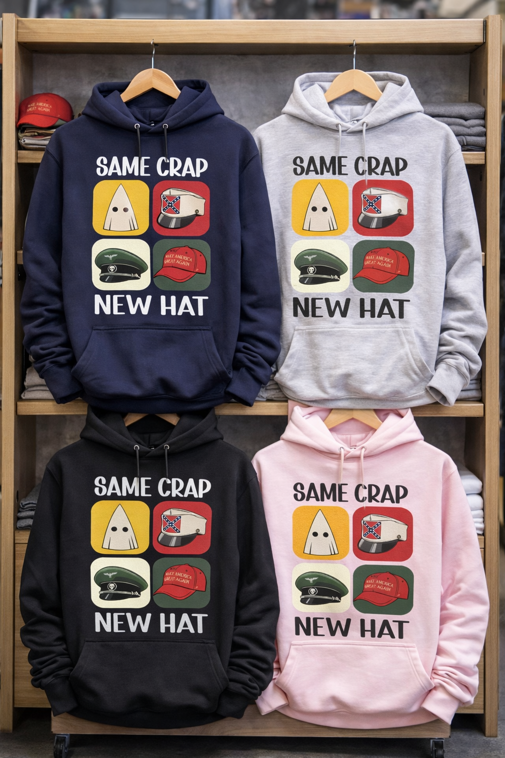 Same Crap, New Hat Statement Hoodie