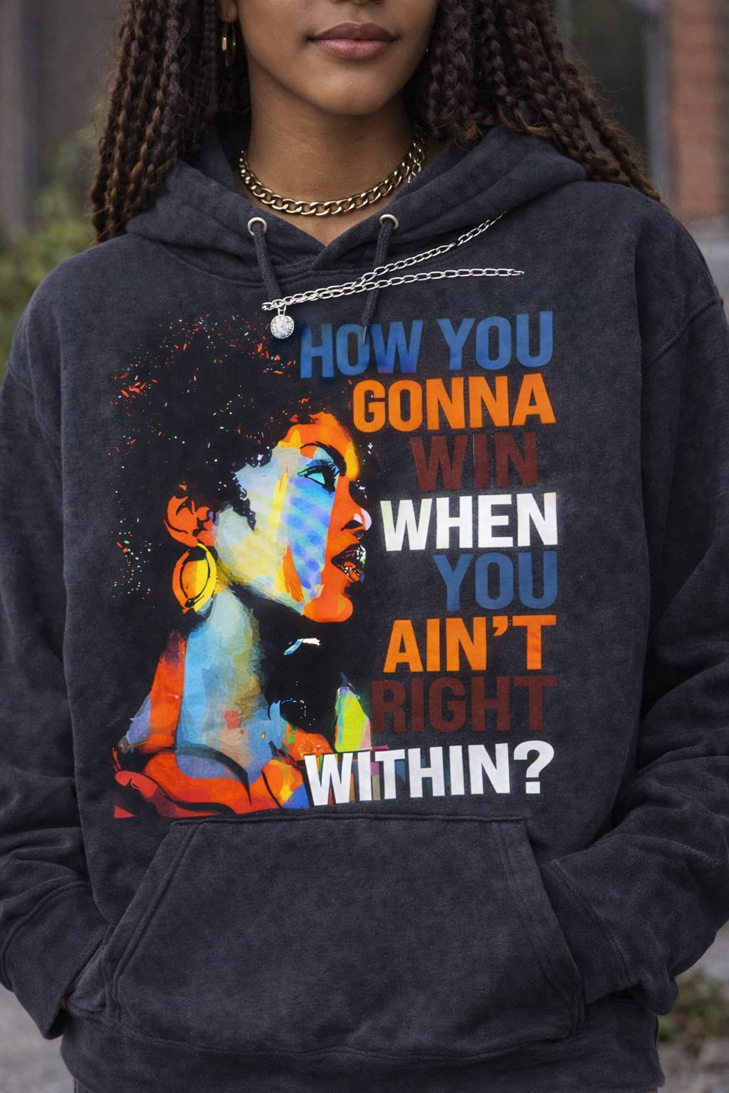 How You Gonna Win Hoodie – Charcoal Grey