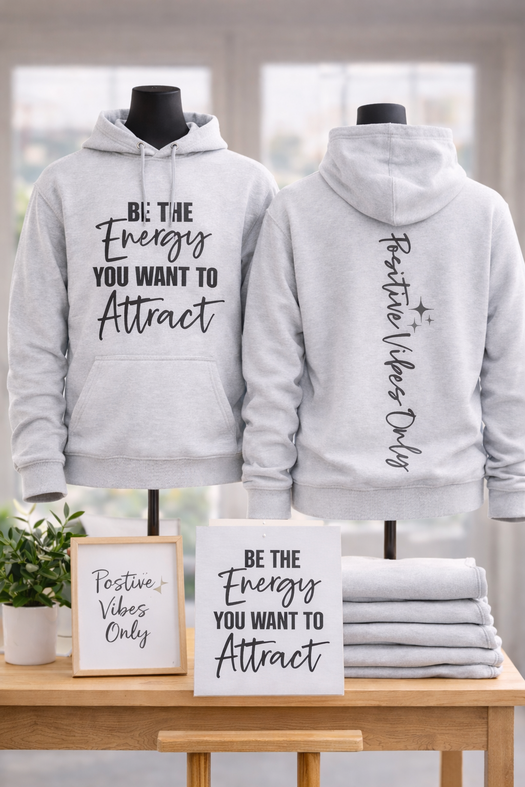 Be the Energy You Want to Attract Hoodie...Positive vibes only.