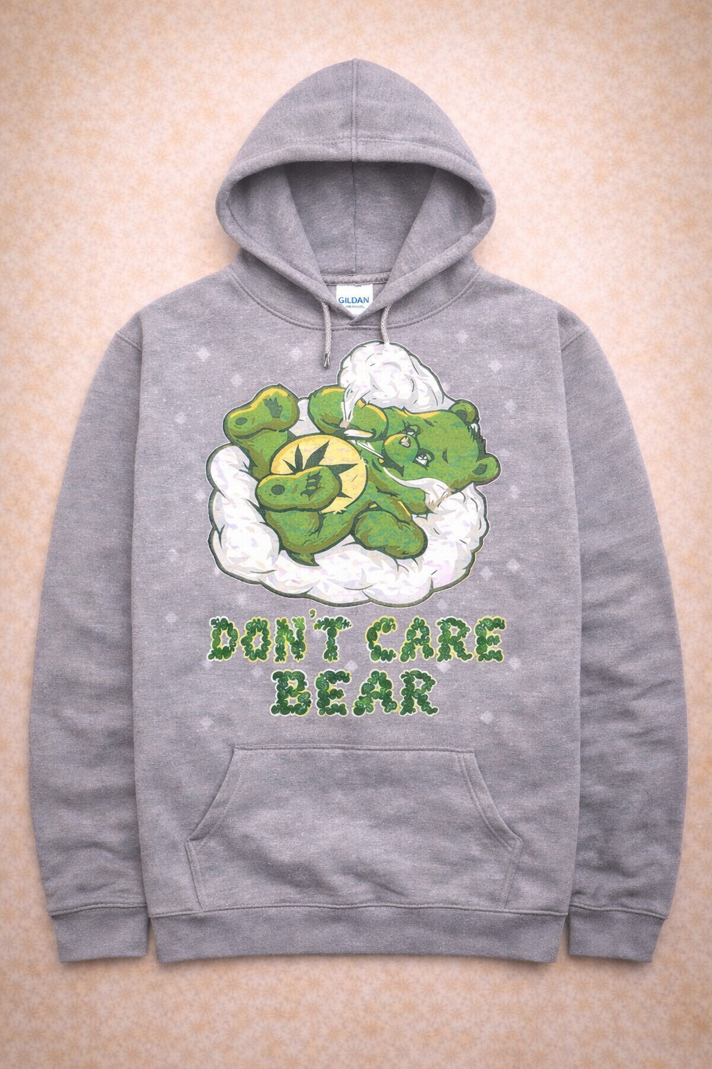 In The Cloud Don’t Care Bear Hoodie – Bright Color Collection