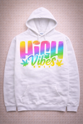 High Vibes Only Hoodie – Rainbow Gradient Edition