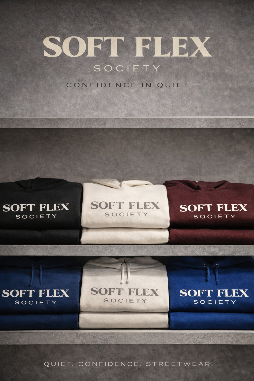 Soft Flex Society Hoodie — Confidence in Quiet