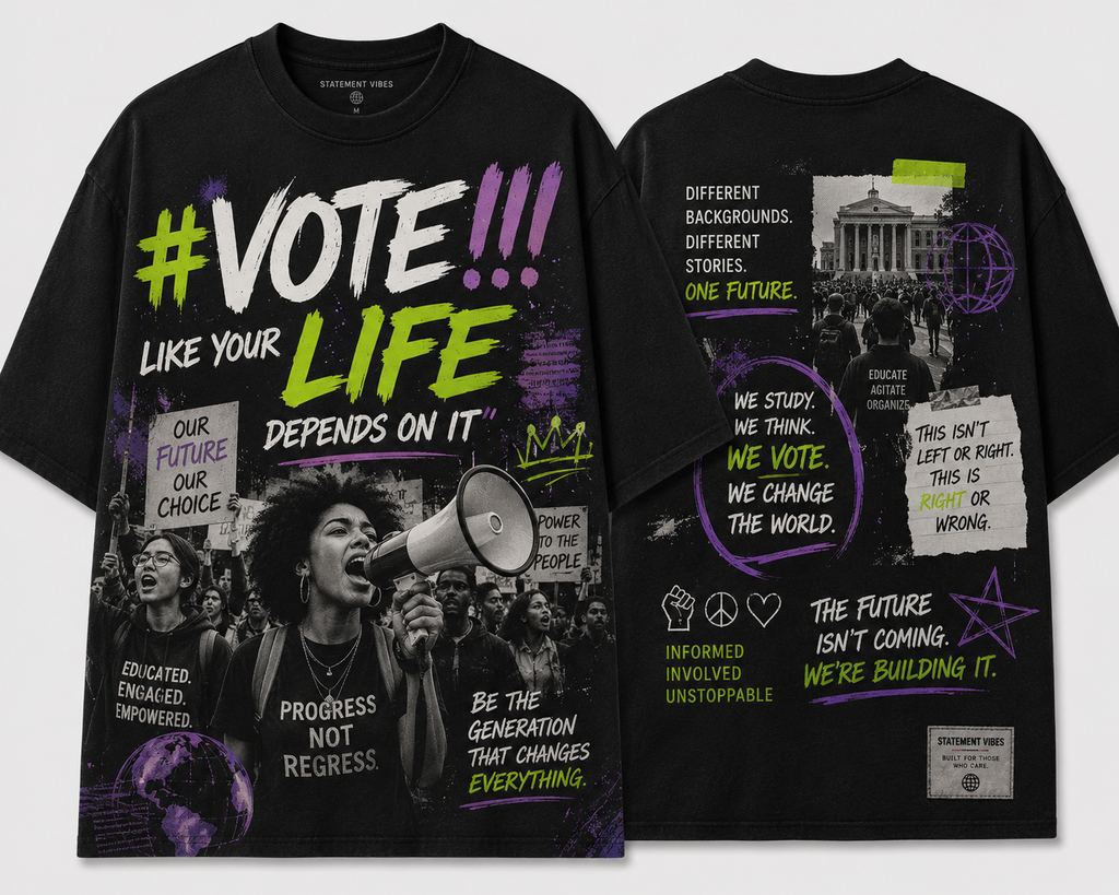 “#VOTE Like Your Life Depends On It” tee