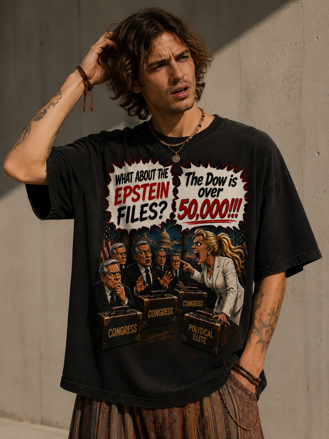 THE DOW IS OVER 50,000!!!” Tee