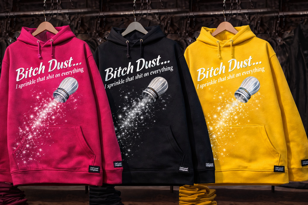 Bitch Dust™ Sparkle Hoodie — Pink Luxe Edition