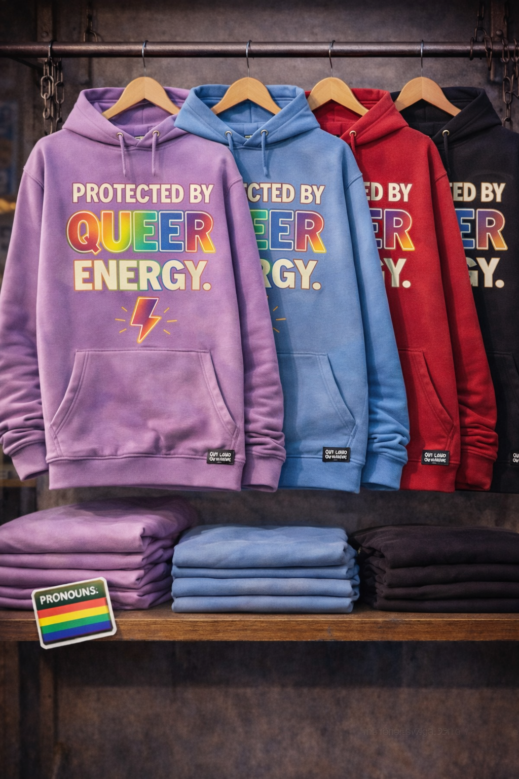 Protected By Queer Energy Hoodie
