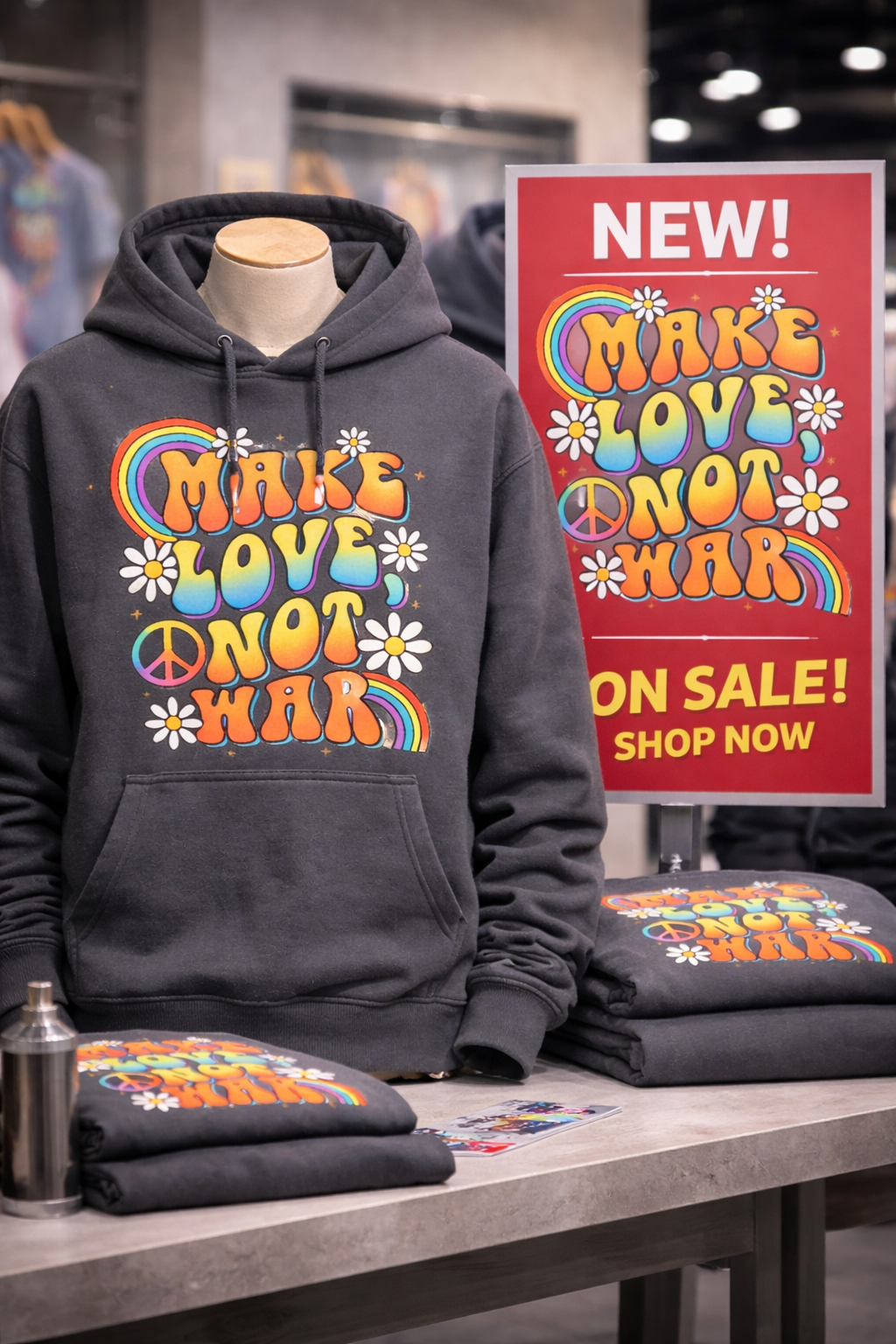 Make Love, Not War” Hoodie.
