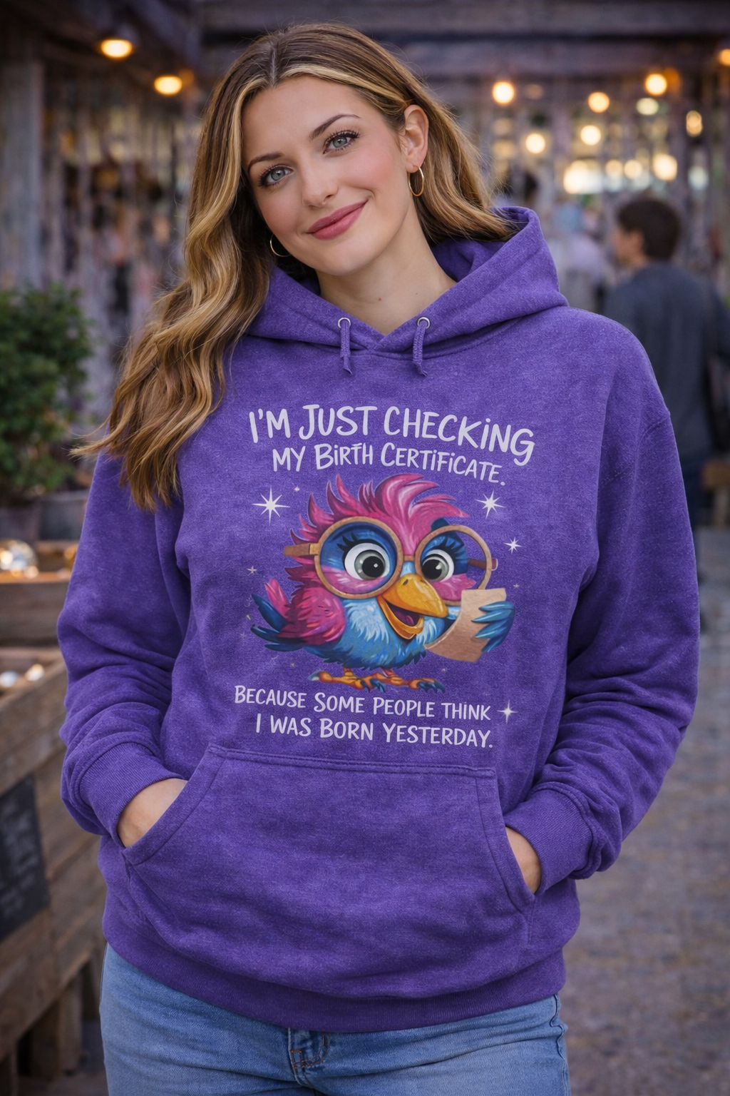 Birth Certificate Bird Hoodie