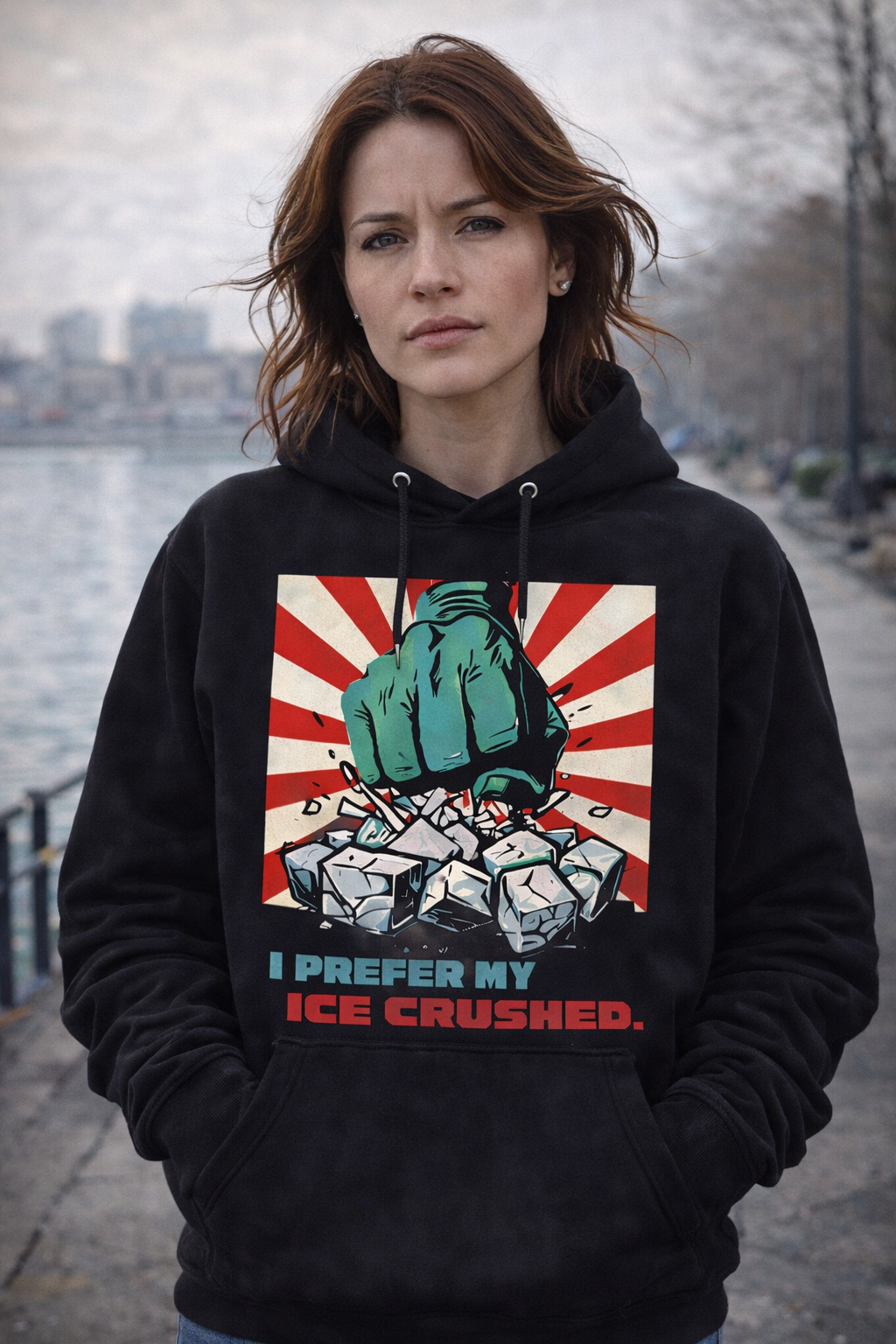 I Prefer My Ice Crushed” Statement Hoodie