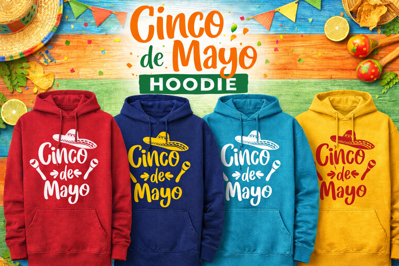 Sombrero Cinco de Mayo Hoodie