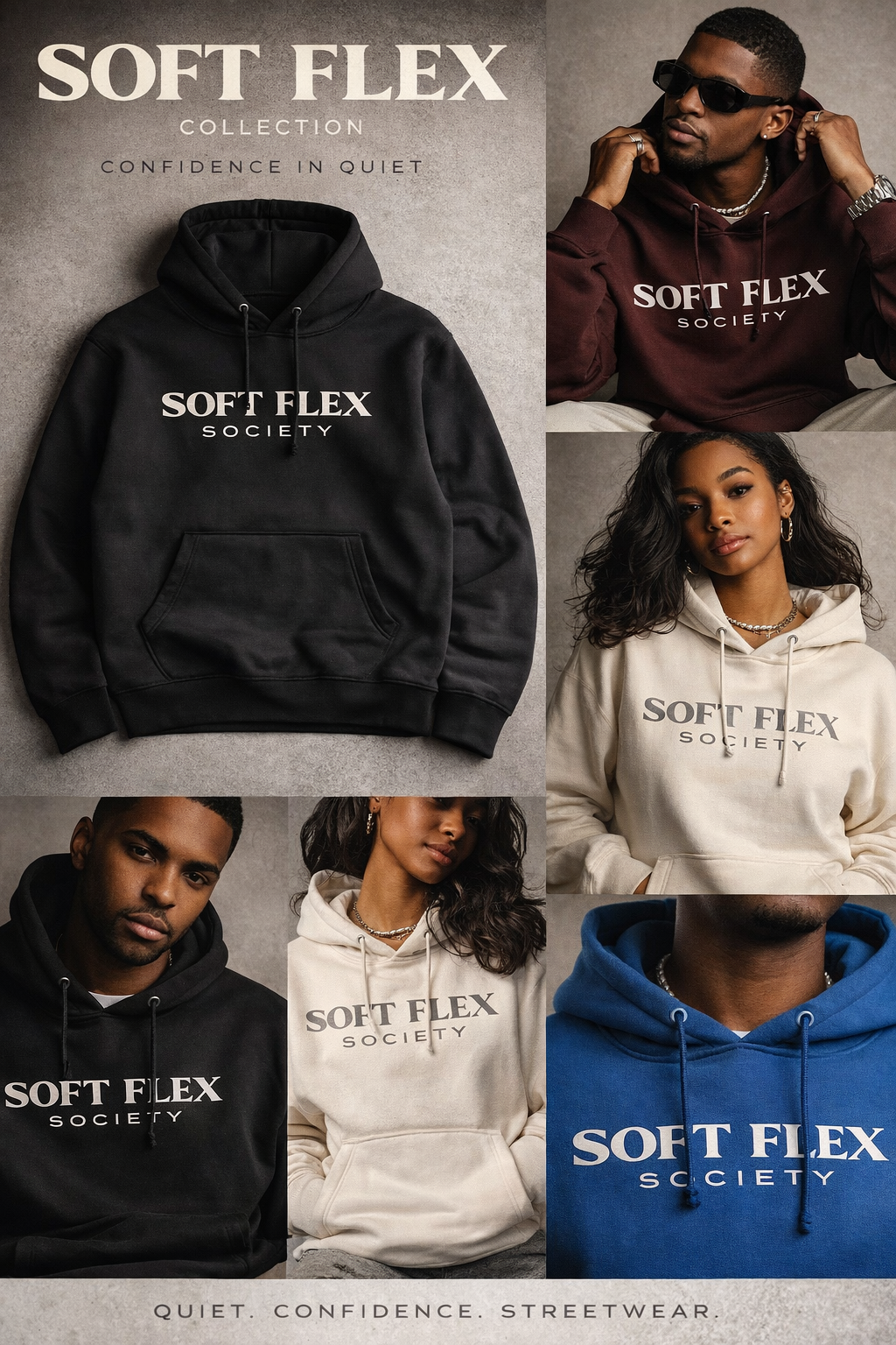 Soft Flex Society Hoodie — Confidence in Quiet