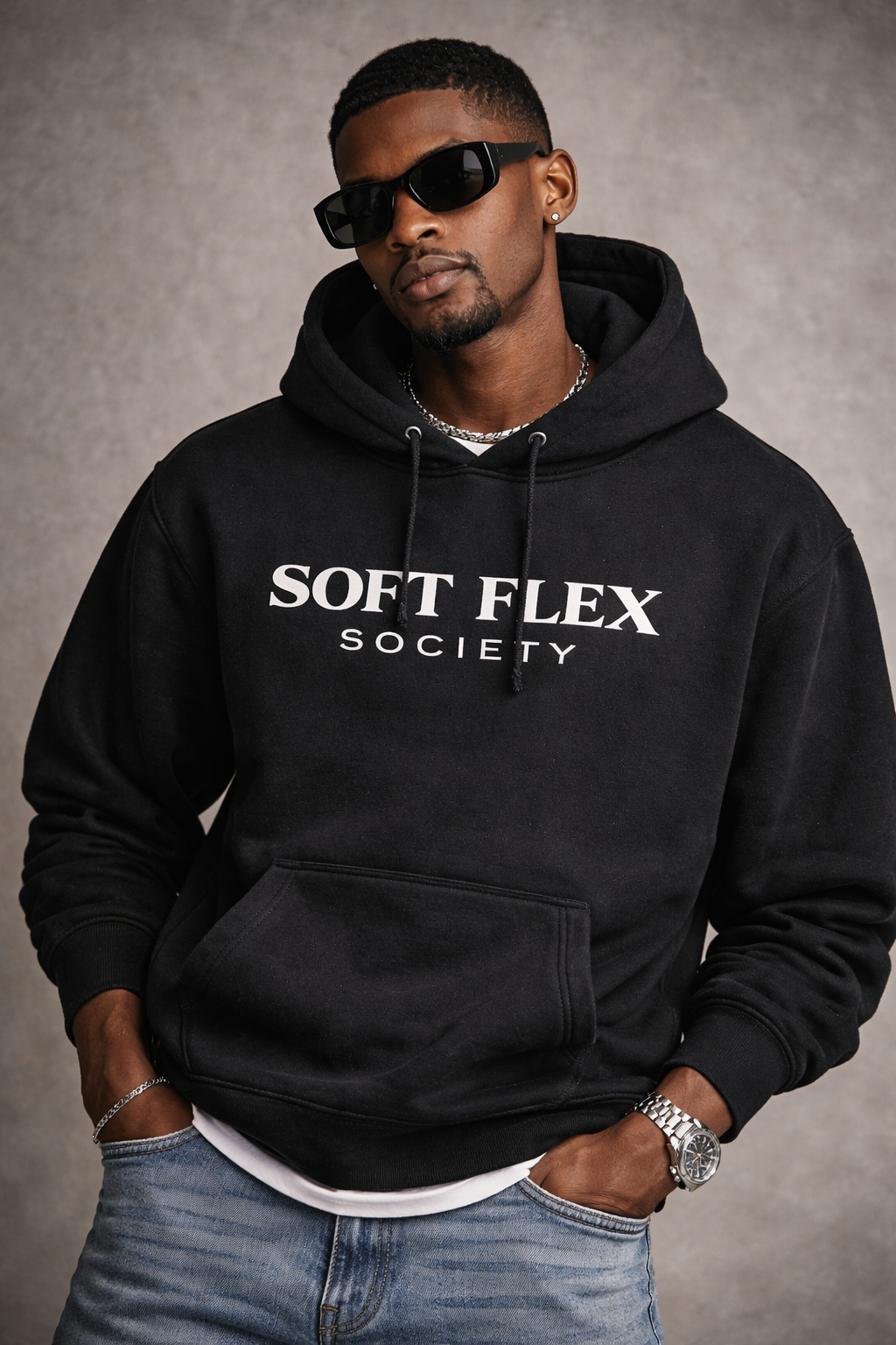 Soft Flex Society Hoodie — Confidence in Quiet