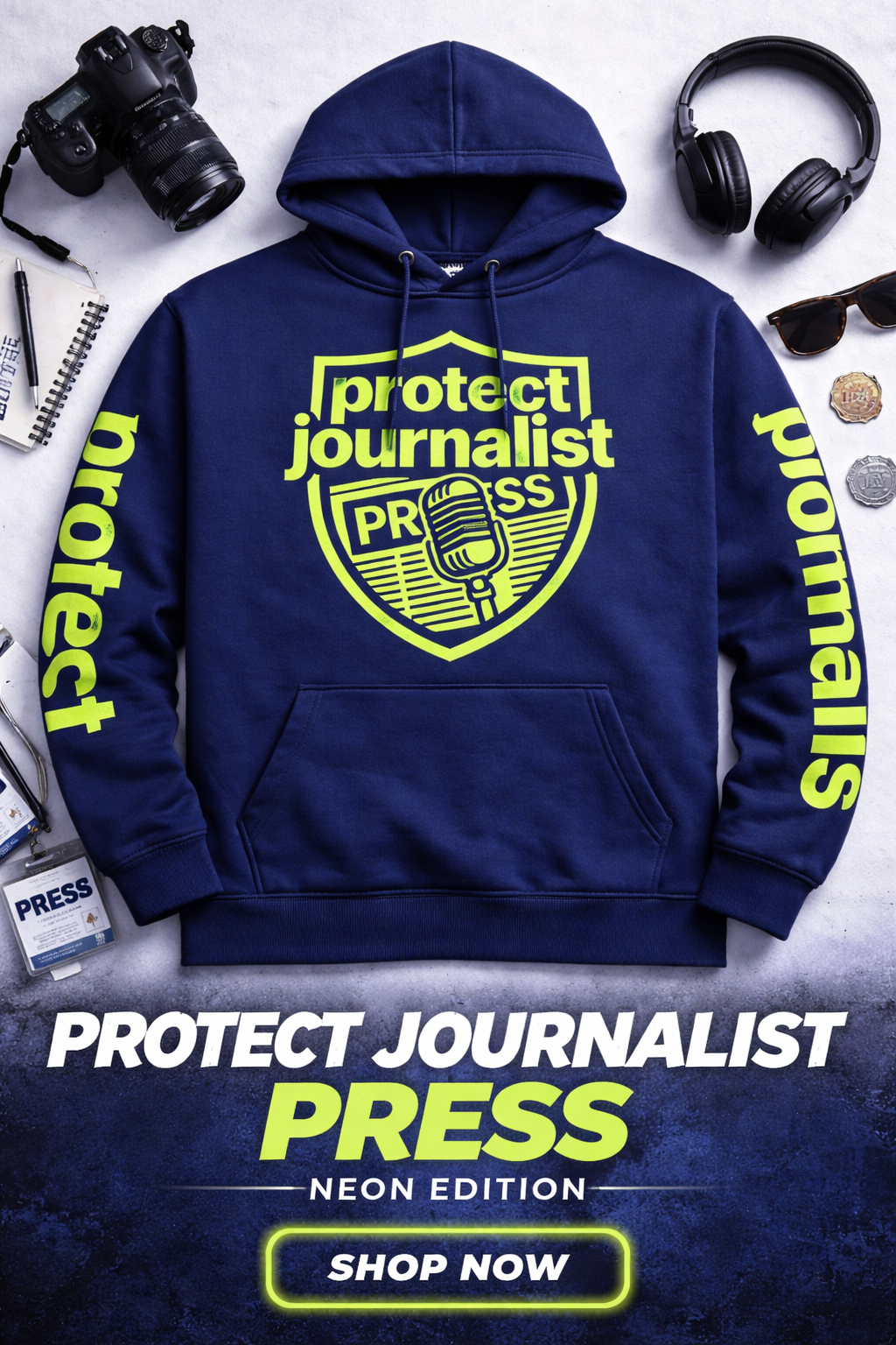 Protect Journalist Press Hoodie