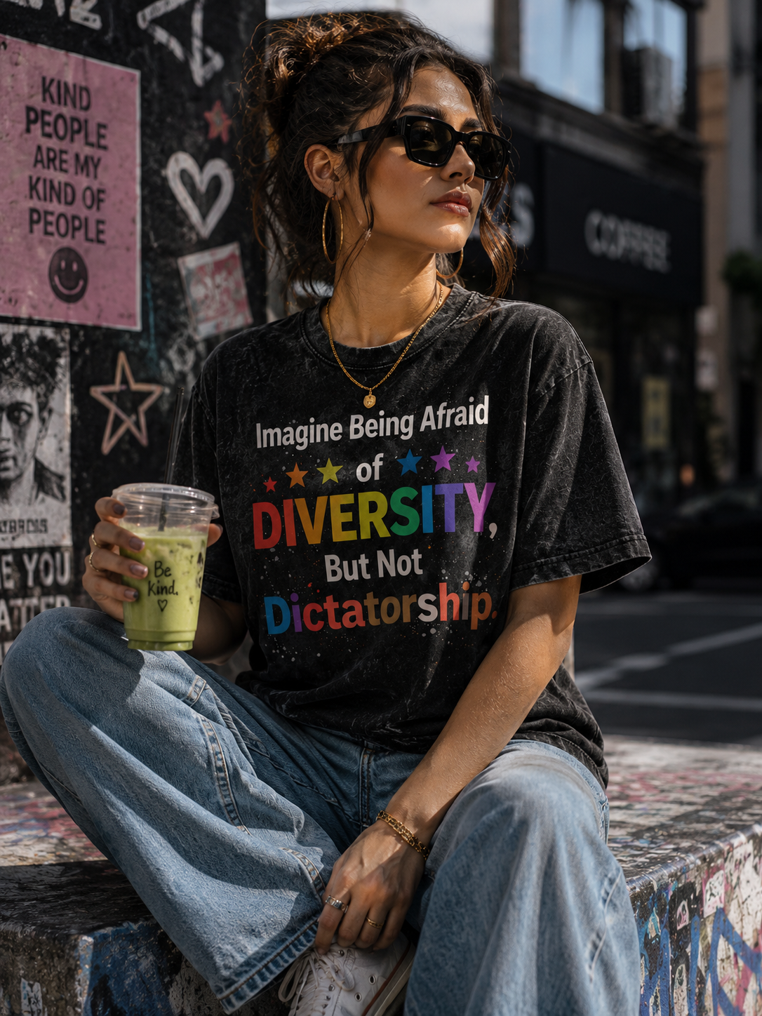 imagine Being Afraid tee