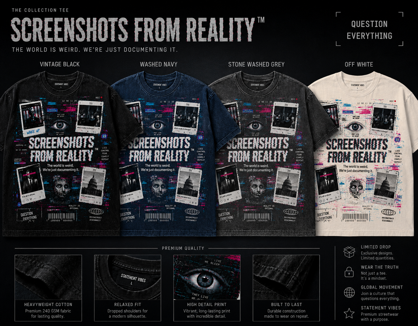 the Screenshots From Reality™ Tee