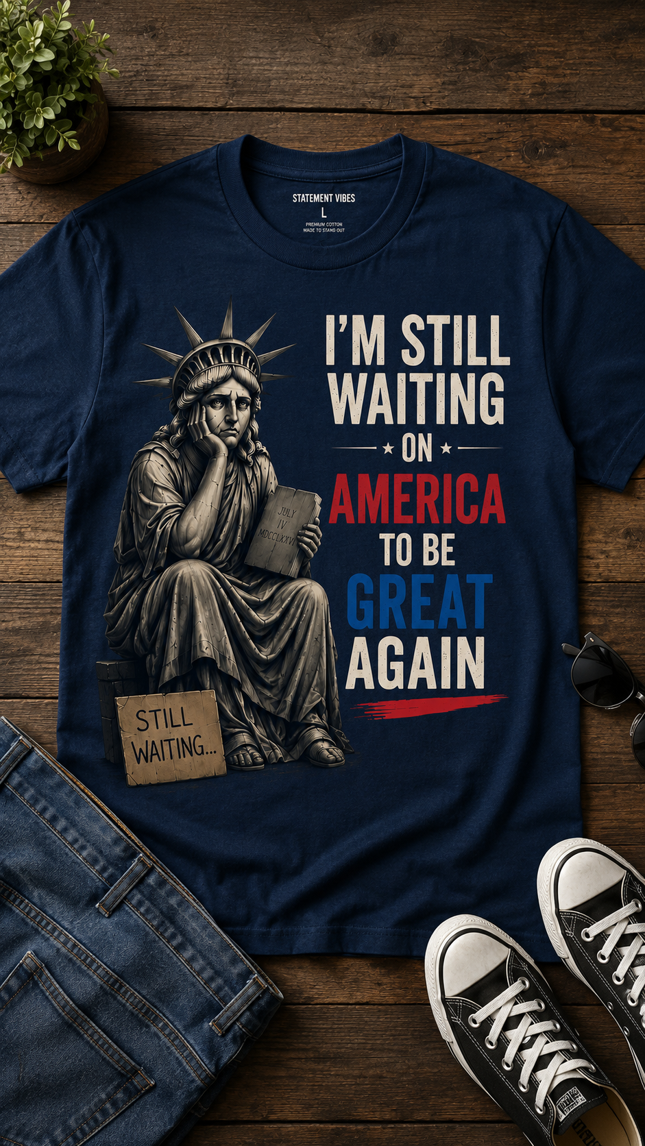 I'm Still Waiting on America to Be Great Again™ Tee