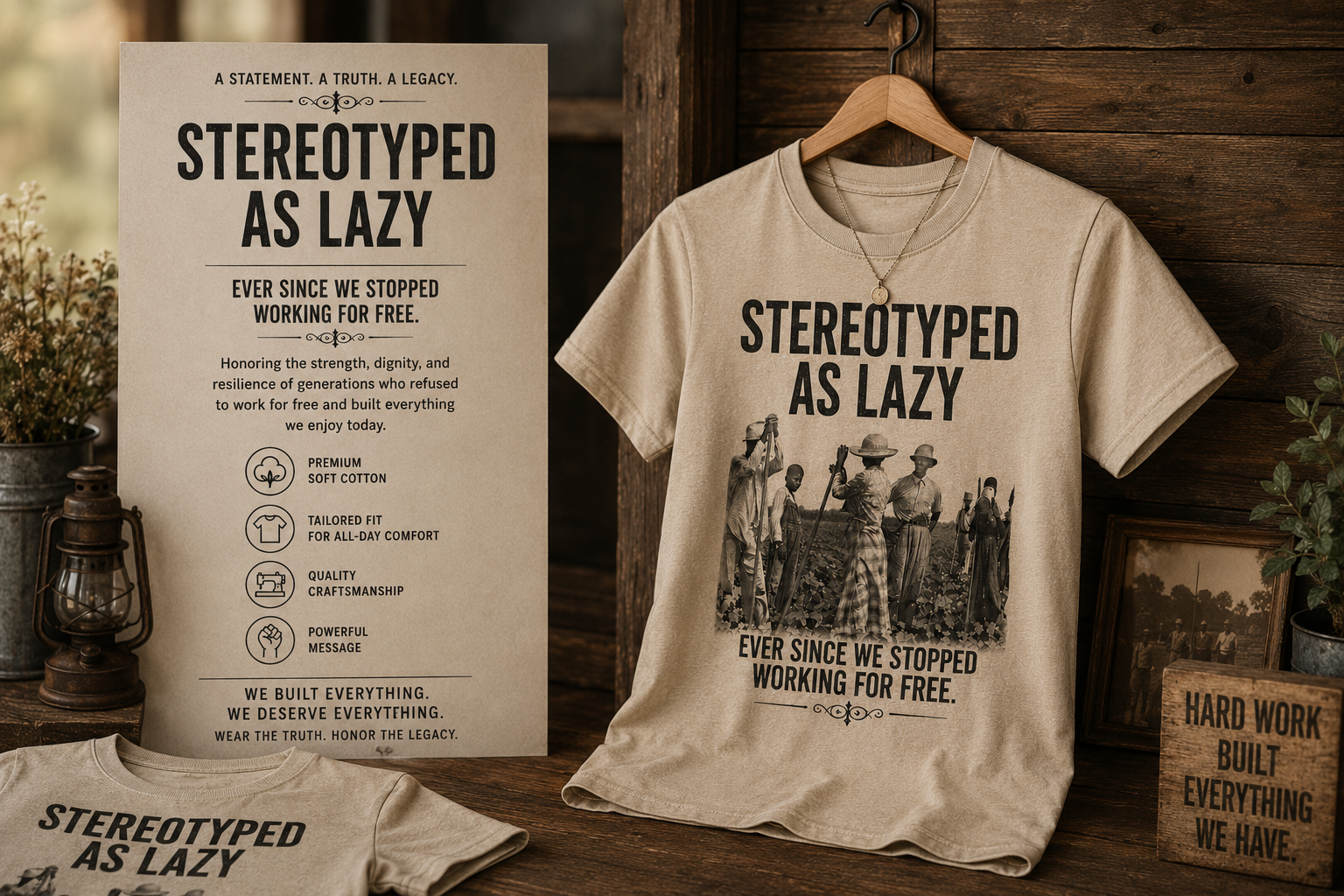 “Stereotyped As Lazy” Special Edition tee