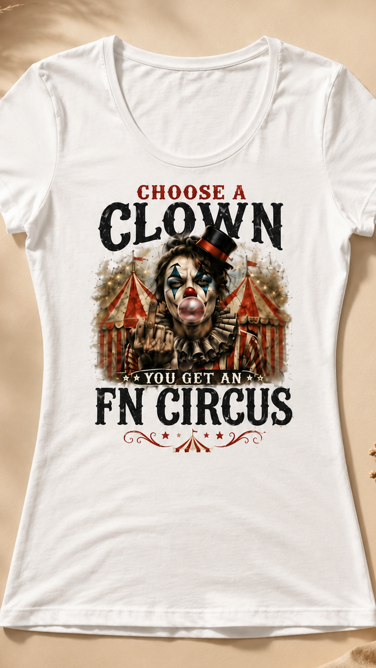 The “Clown Face Circus” tee