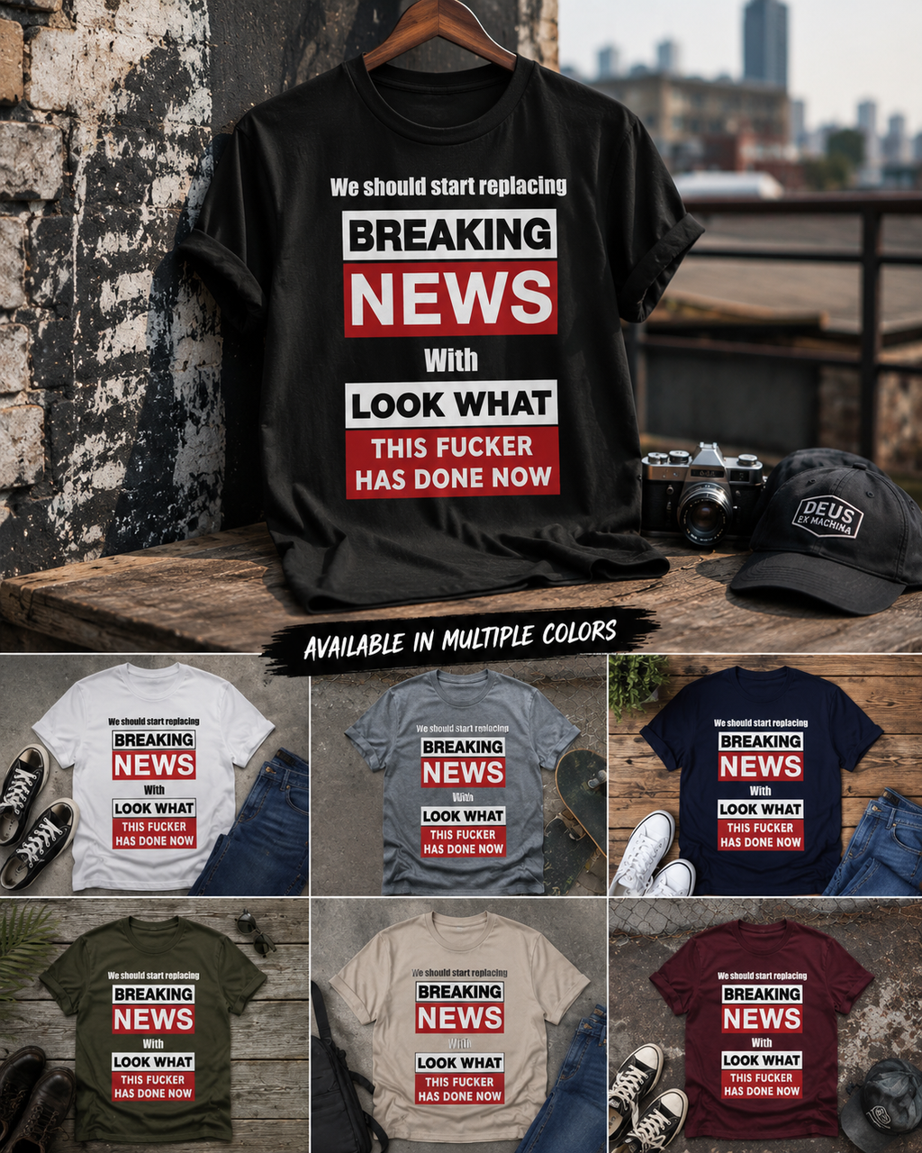 Breaking News tee
