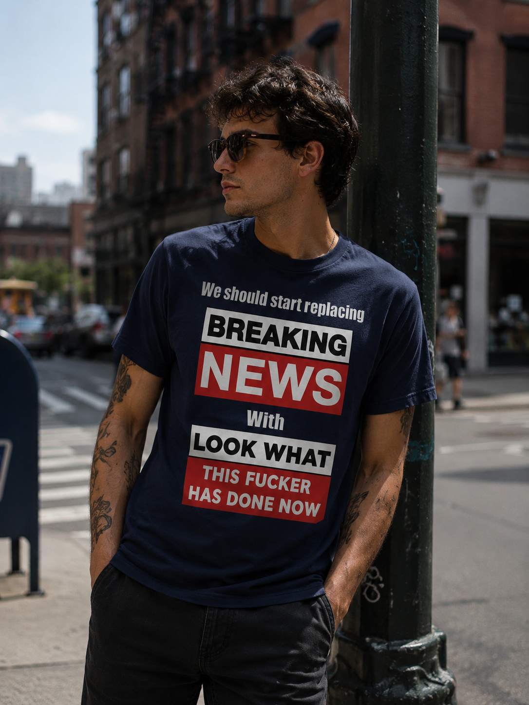 Breaking News tee