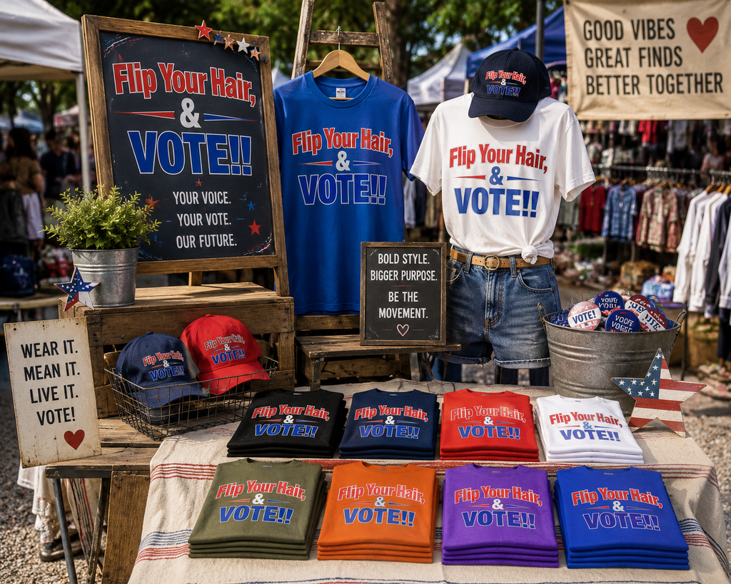 “Flip Your Hair, & VOTE!!