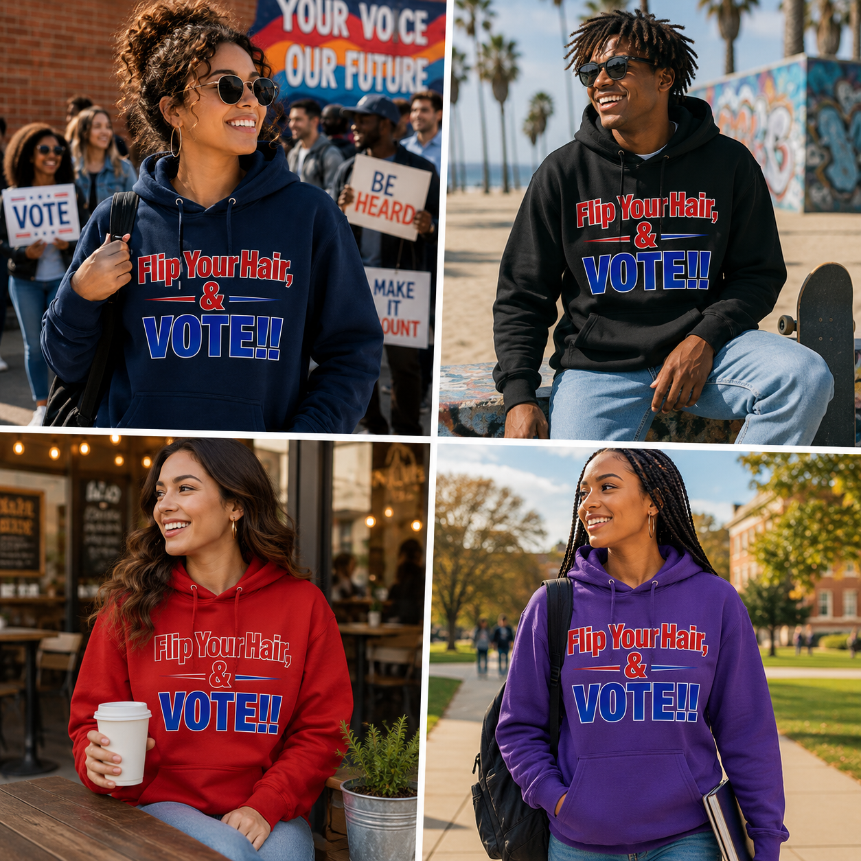 “Flip Your Hair! And #Vote!”