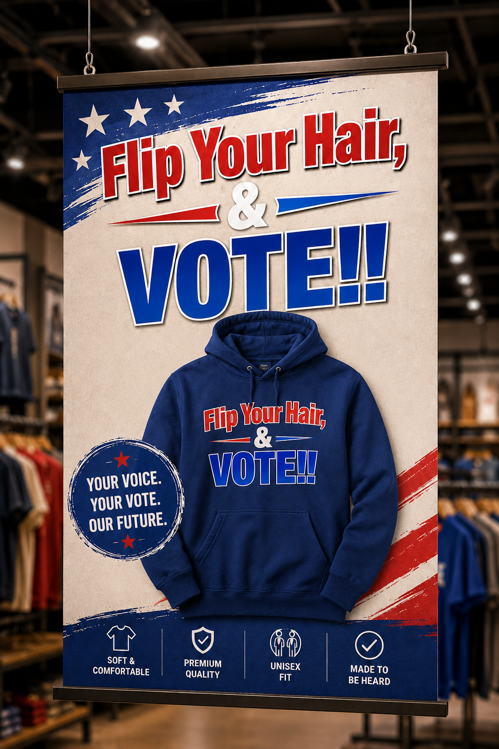 “Flip Your Hair! And #Vote!”