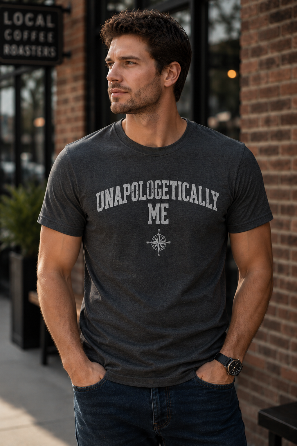 UNAPOLOGETICALLY ME fitted tee