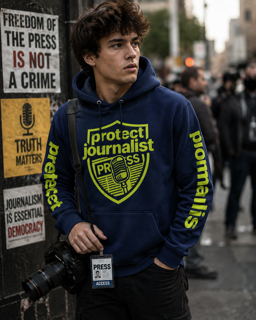 Protect Journalist Press Hoodie