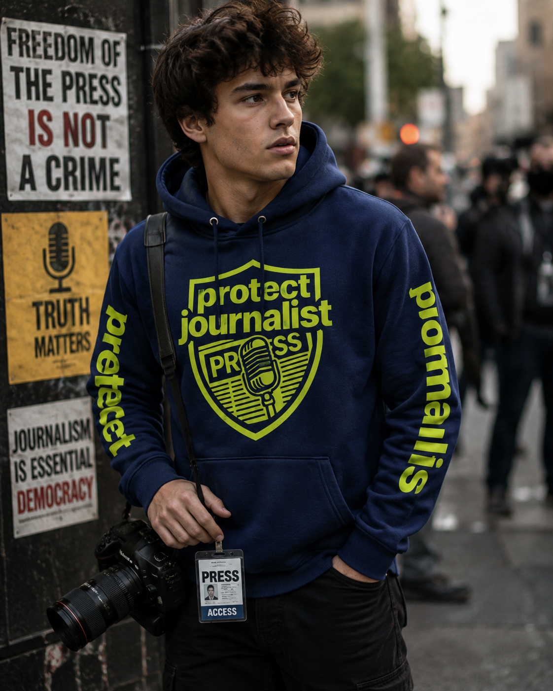 Protect Journalist Press Hoodie
