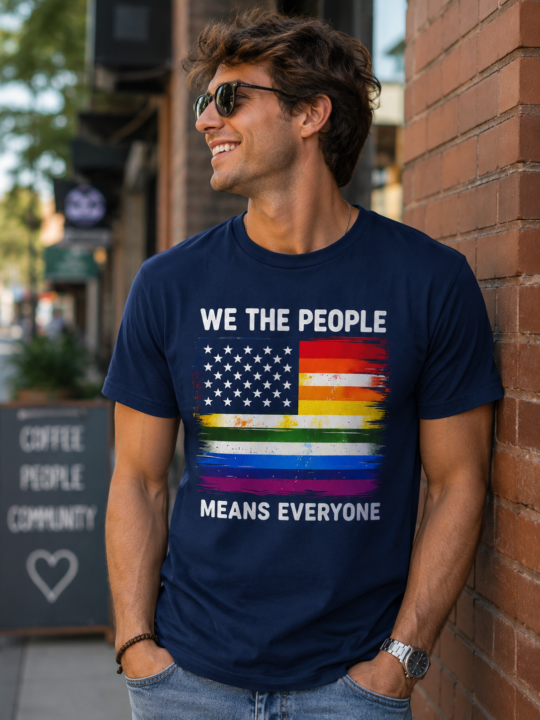 “WE THE PEOPLE MEANS EVERYONE” graphic tee