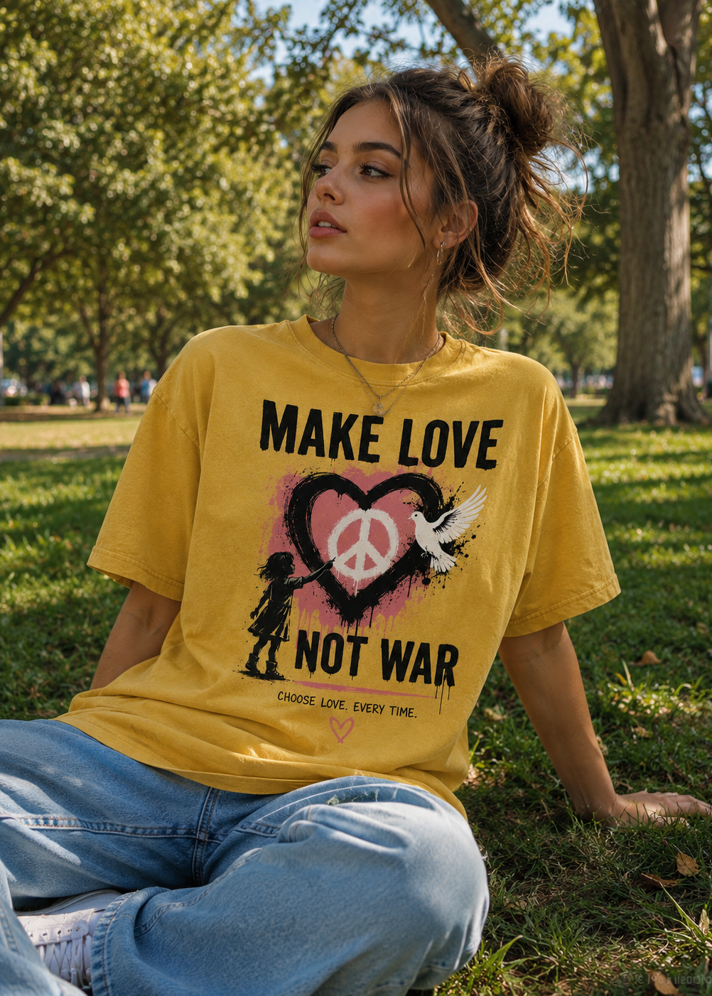 “Make Love Not War” tee
