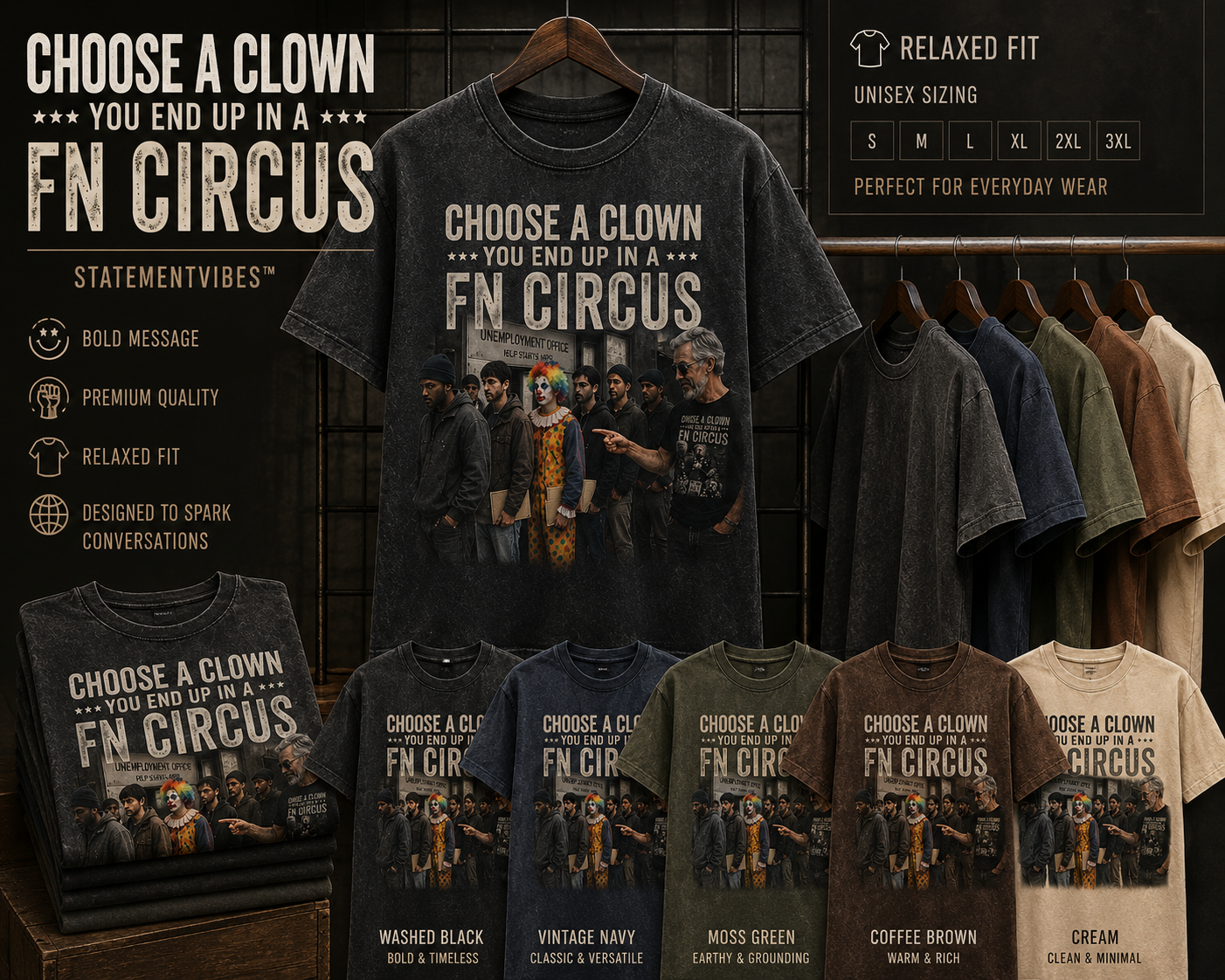 The “Choose A Clown” tee