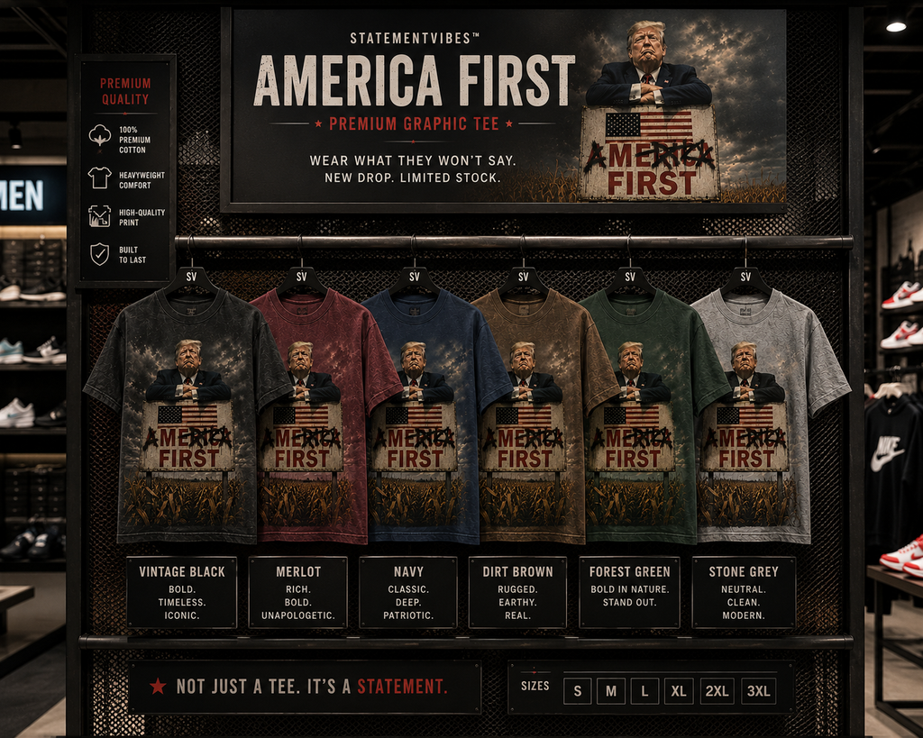 The “AMERICA FIRST” tee