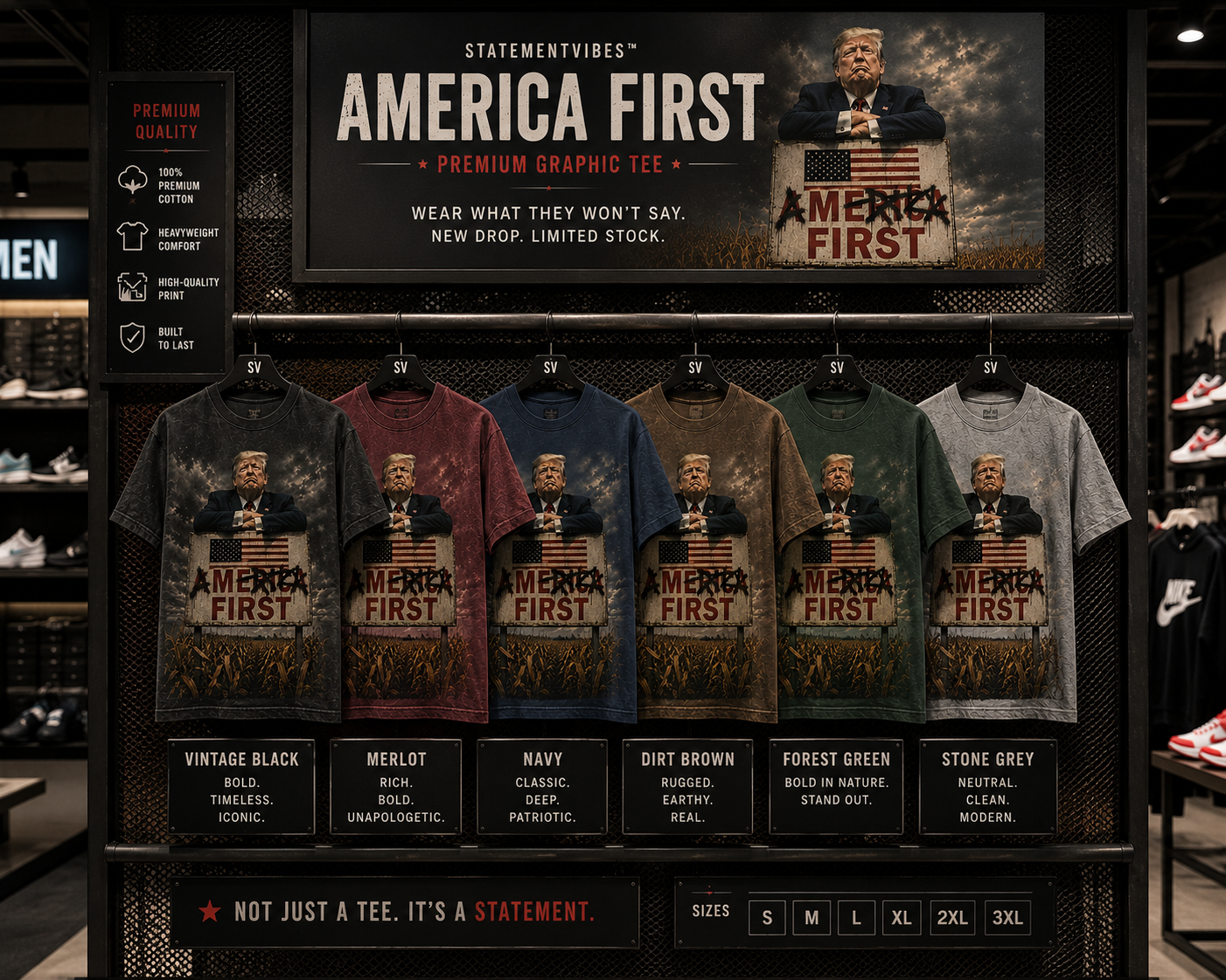 The “AMERICA FIRST” tee