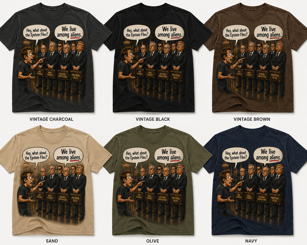 Hey, What About the Epstein Files?” t-shirt