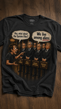 Hey, What About the Epstein Files?” t-shirt