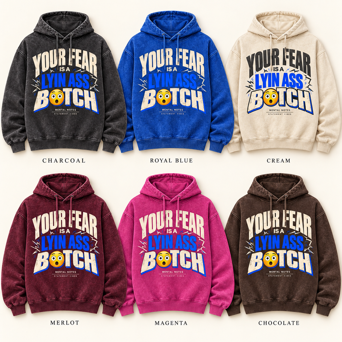 Your Fear Is a Lyin Ass B😲TCH Hoodie
