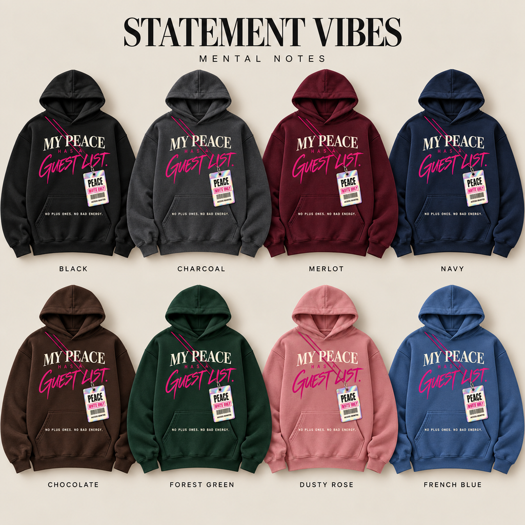 MY PEACE HAS A GUEST LIST. Hoodie