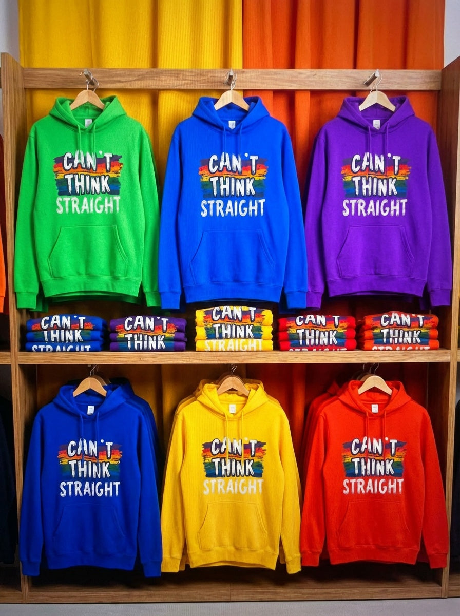 CAN’T THINK STRAIGHT Hoodie 🌈