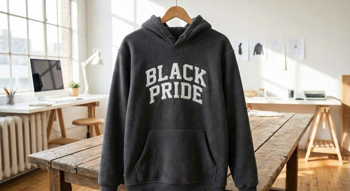 BLACK PRIDE™ Curved Statement Hoodie