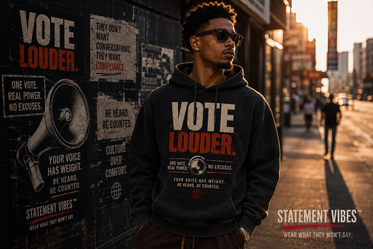 VOTE LOUDER™ Statement Hoodie